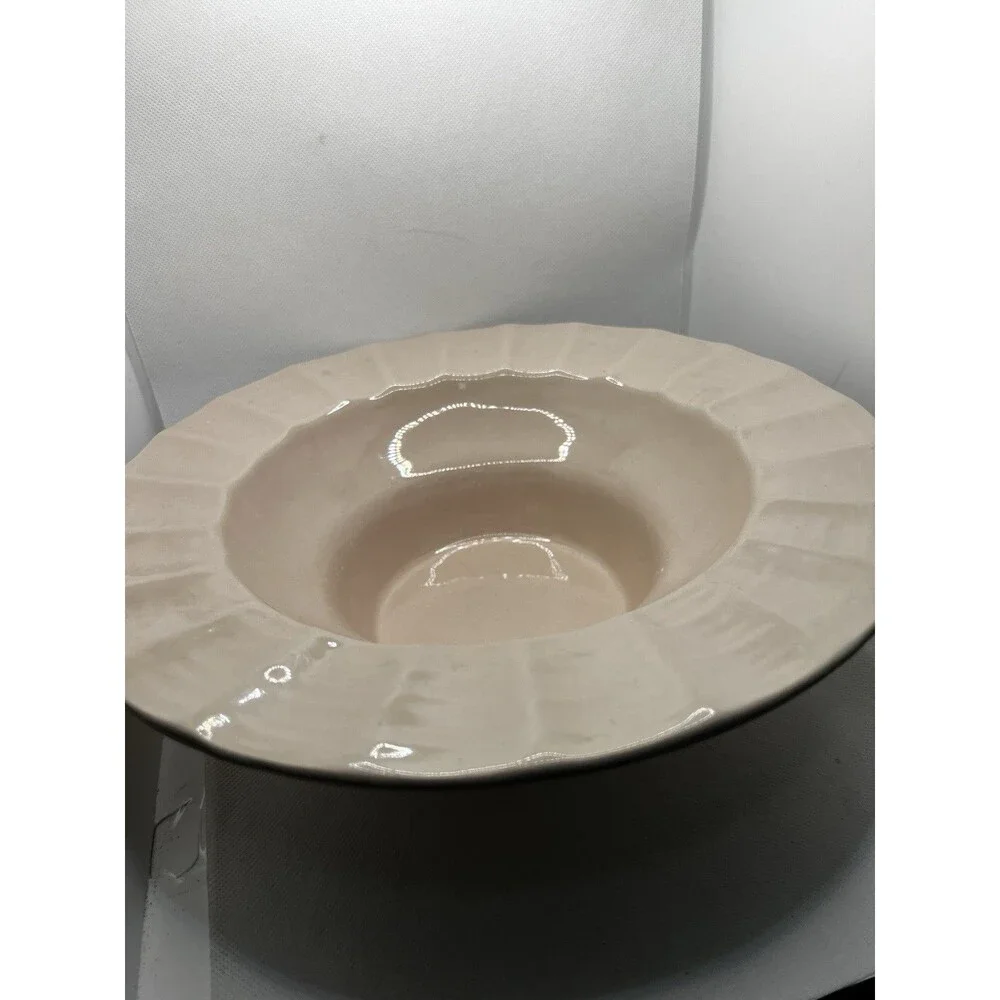 Ceramic Hand Molded Pedestal Bowl Pink Threshold Studio McGee decor serving dish
